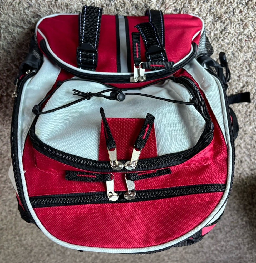 ReadyWise Red White Emergency Survival Backpack (64 piece) open box