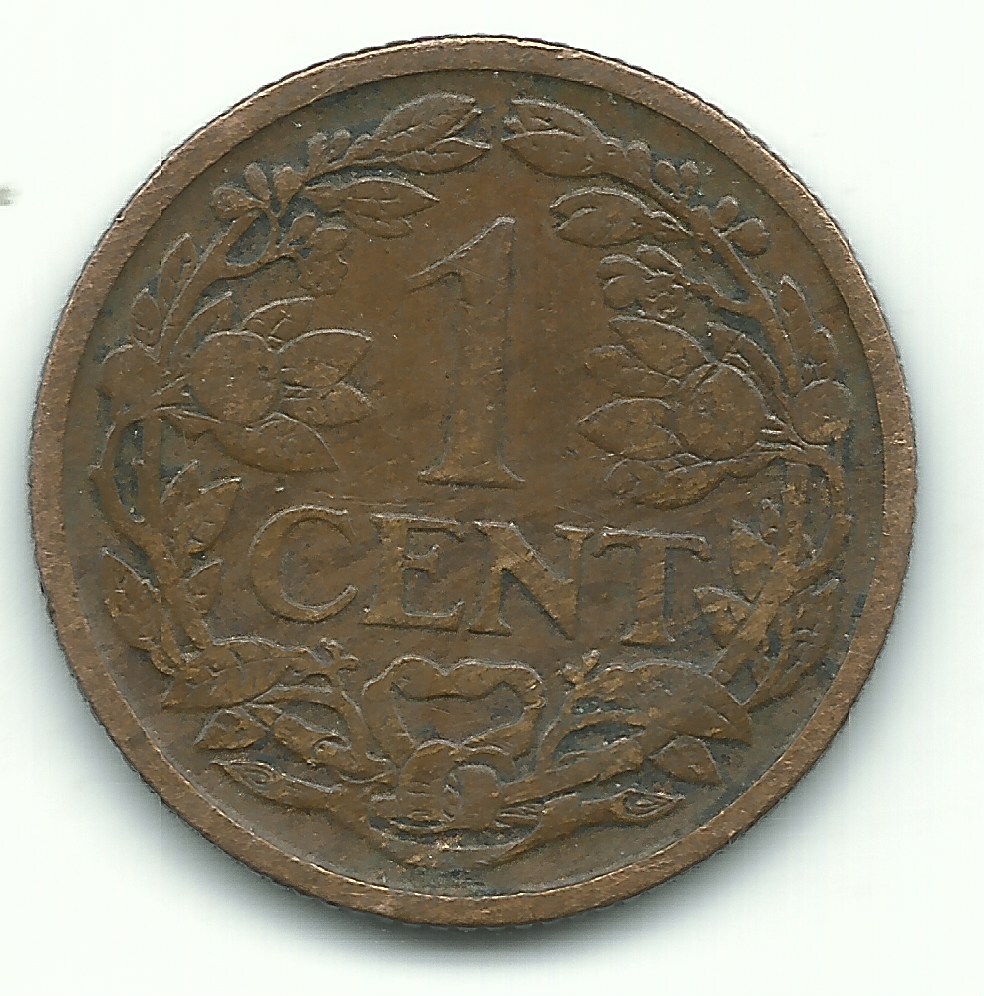 A HIGHER GRADE 1916 NETHERLANDS 1 ONE CENT-AGT274