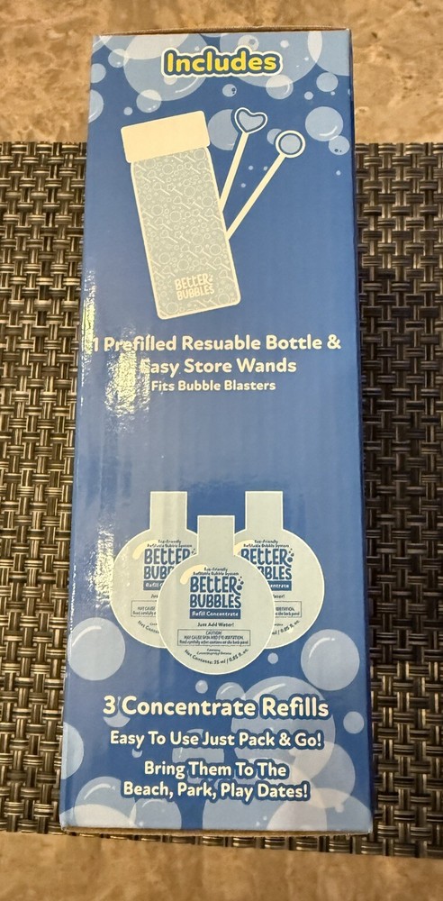 Better Bubbles Starter Kit / Refillable Bubble System, Eco-friendly, Brand New