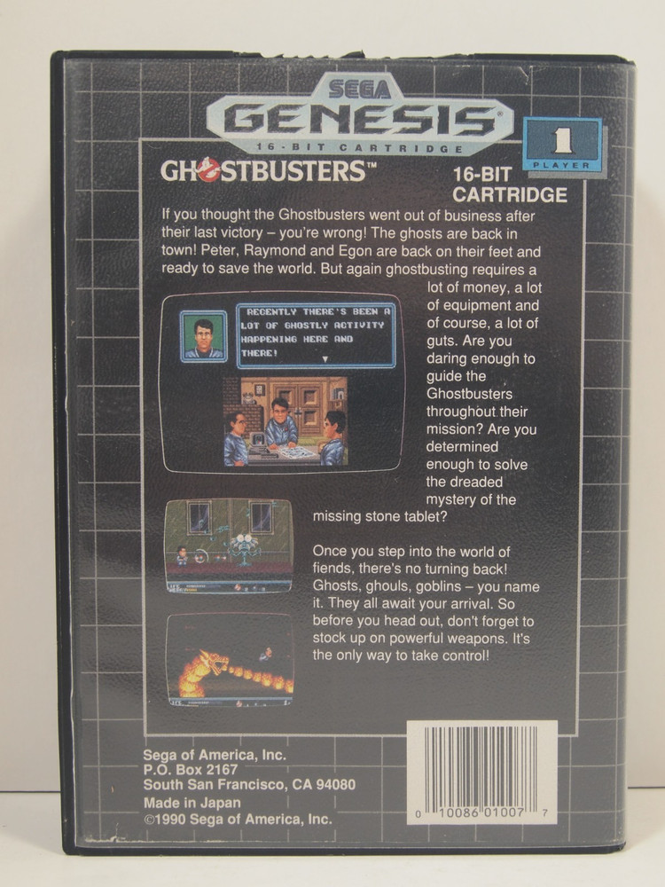 Ghostbusters Case (SEGA Genesis) Authentic BOX ONLY