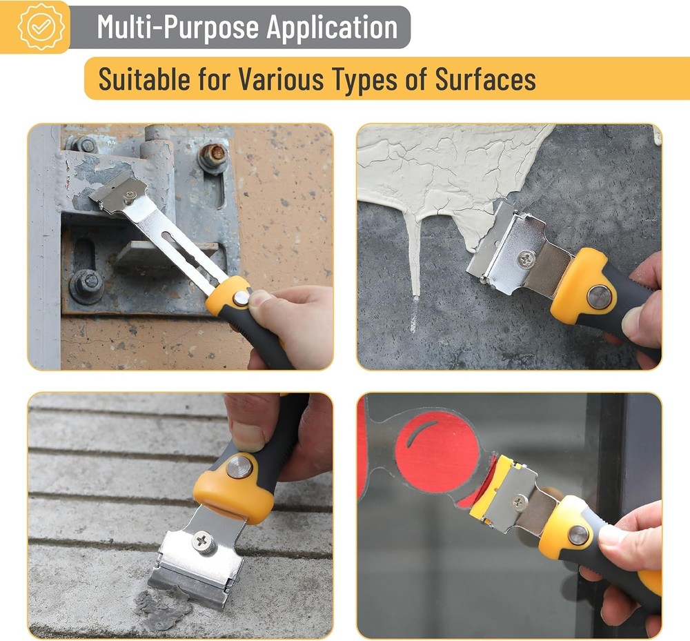 Bates- Razor Blade Scraper Set, 2 Pack, Standard and Adjustable Handle, Extra 20