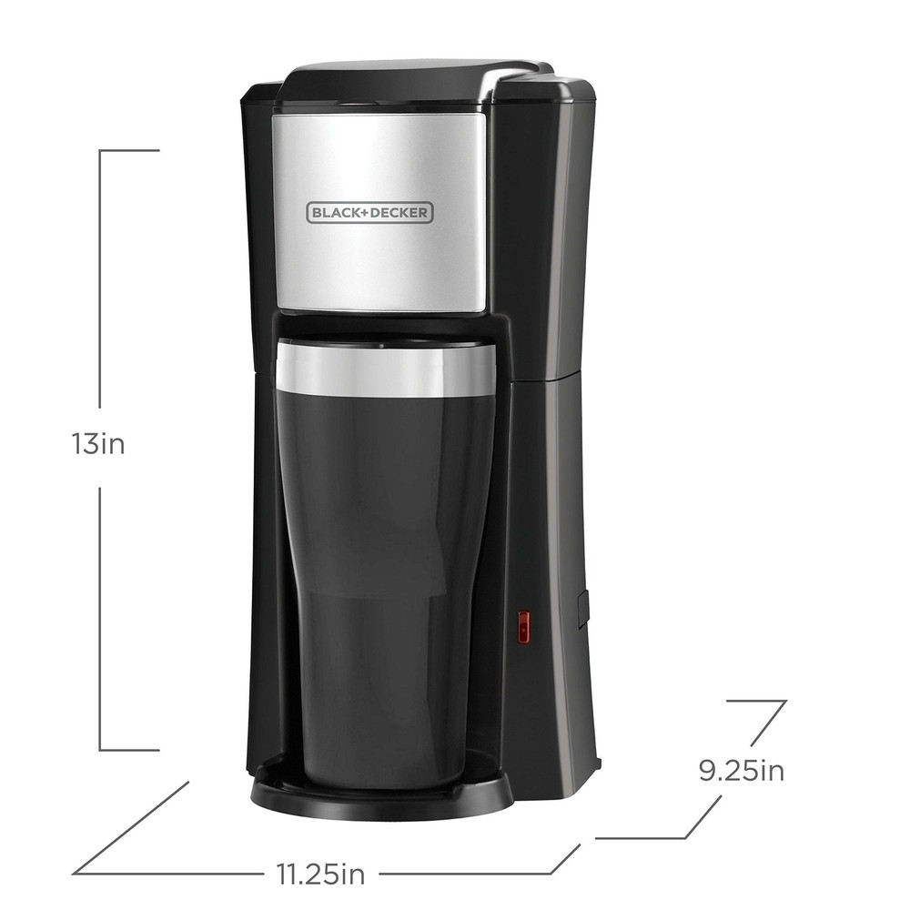 BLACK+DECKER Single Serve Automatic Coffee Maker Cup Brewer Coffee Brew Dripper