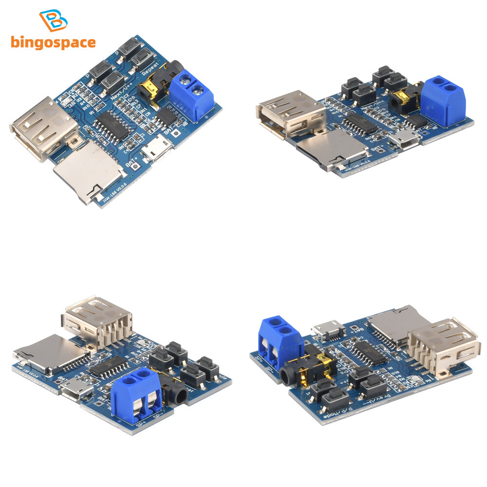 TF Card U Disk MP3 Format Decoder Board Aamplifier Decoding Audio Player Module