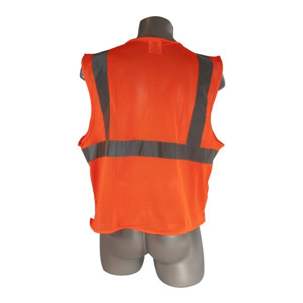 Class 2 Reflective Safety Vest - Orange Size X-Large