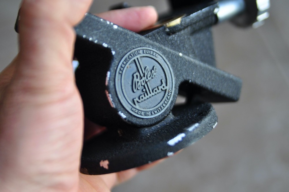 Bolex Paillard Adjustable Tripod Sliding adapter Switzerland