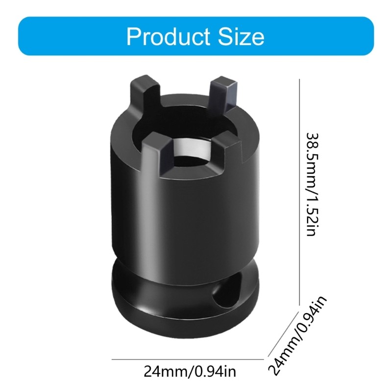 Pack Of 2 Angle Grinder Socket Wrench with 1/2inch Socket 4Pin Driver Spanner