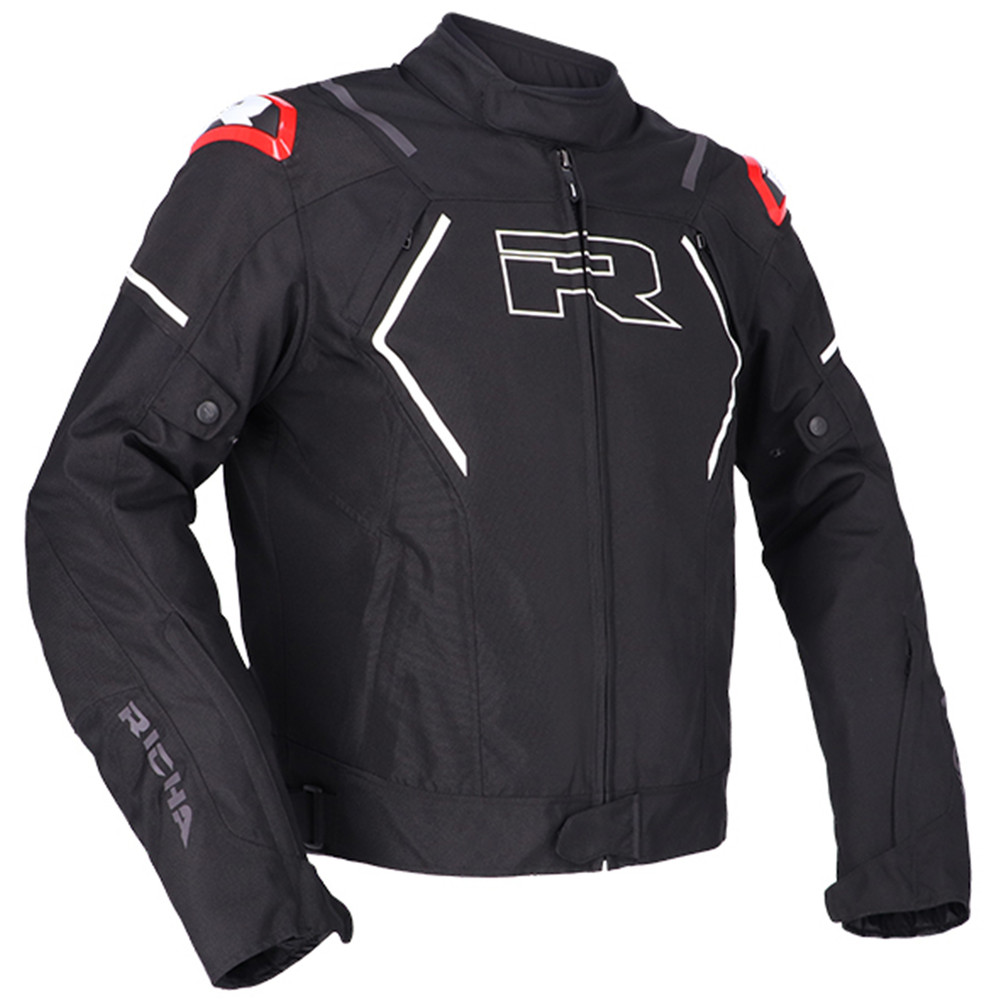 Richa Vendetta Textile Motorcycle Jacket - Black/White/Red