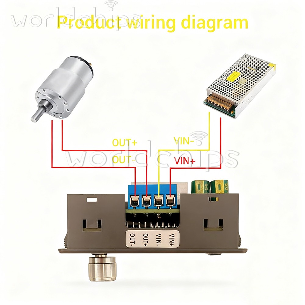 12-30V DMC02 DC Motor Controller Forward/Reverse Delay Cycle Speed Regulation