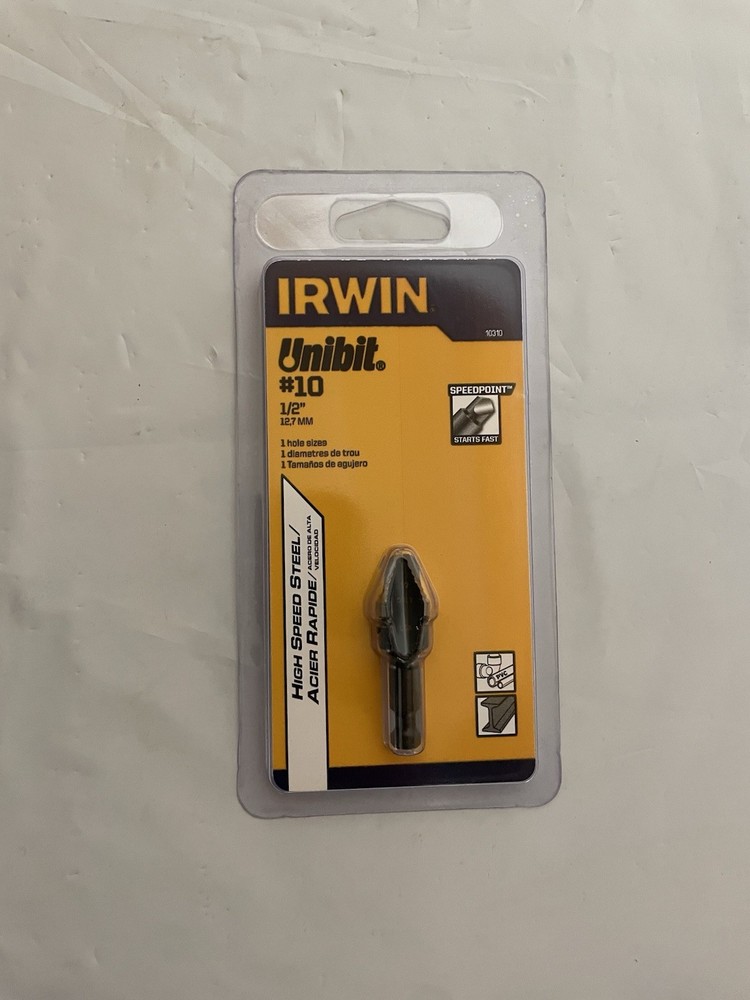 Irwin Unibit #10 (1/2”) Speed Point 10310