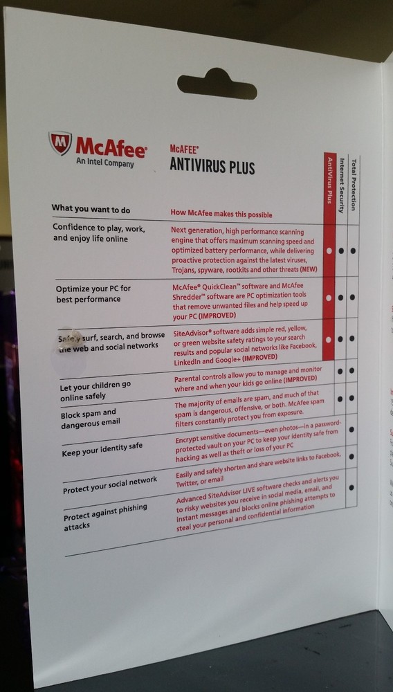 McAfee Antivirus Plus - 1 year Subscription