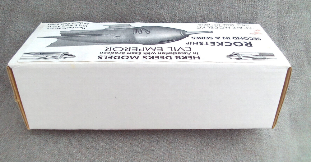 VTG 1985 HERB DEEKS MODELS FLASH GORDON EVIL EMPEROR ROCKET KIT MISSING 1 PART