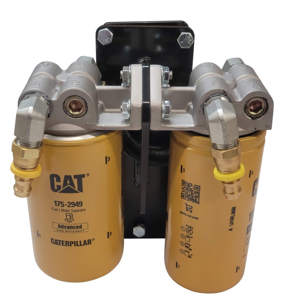 Dual Diesel CAT Fuel Filter Remote Mount Filter System
