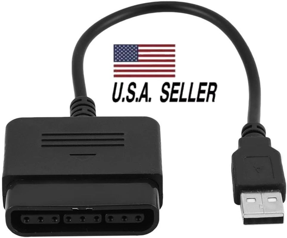 PS2 to PS3 & USB controller converter adapter cable Use PS2 gamepad on PS3 or PC