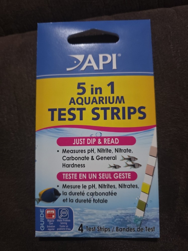 API 5-in-1 Aquarium Test Strips 4 Count