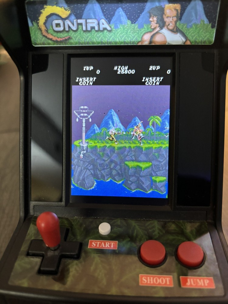 My Arcade Contra Micro Player, Fully Playable, Allows CO/VS Link for CO-OP