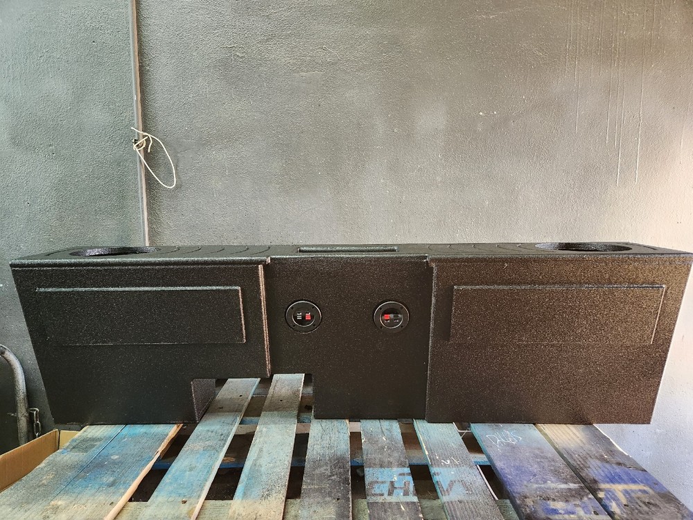 2014 - 2018 Custom Gmc Sierra Crew Cab subwoofer box Dual 8" Ported 2007-2013