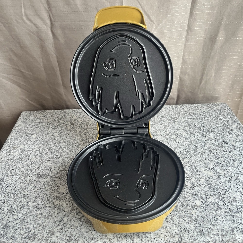 Marvel Groot Waffle Maker & Nostalgia Red Donut Hole Cake Pop Baker Bundle Set