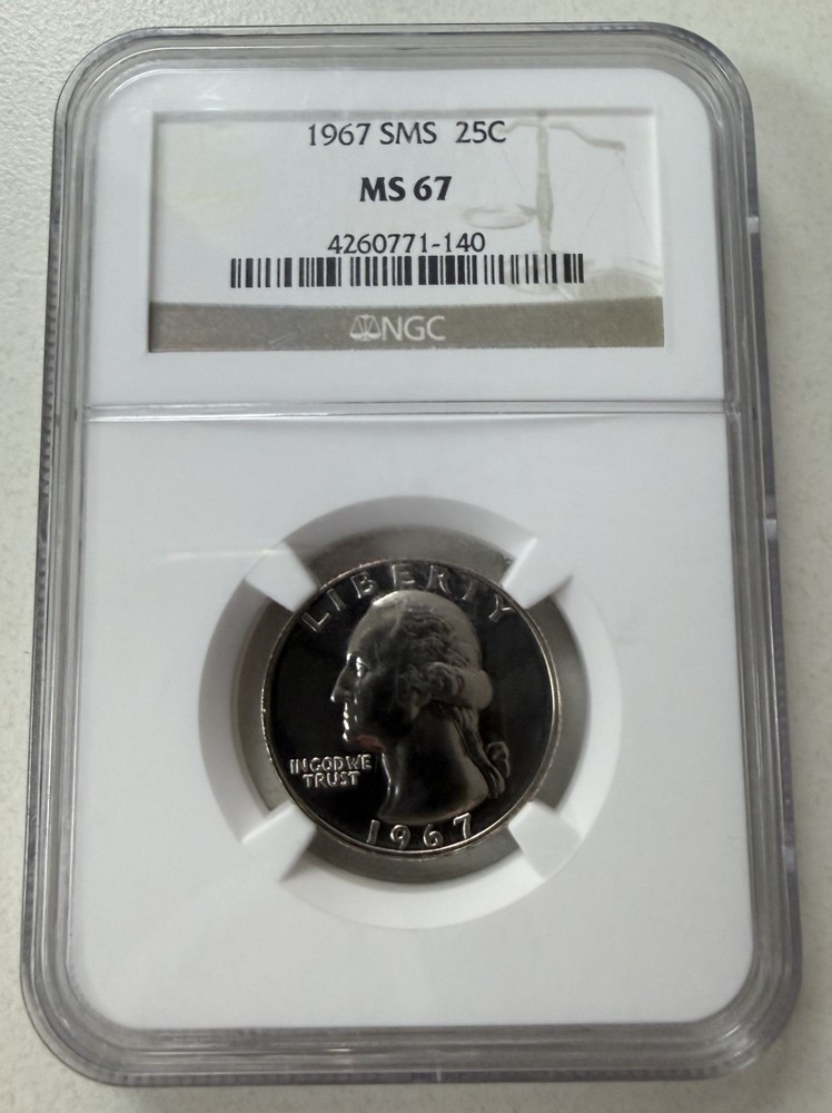 1967 25C SMS NCG MS67