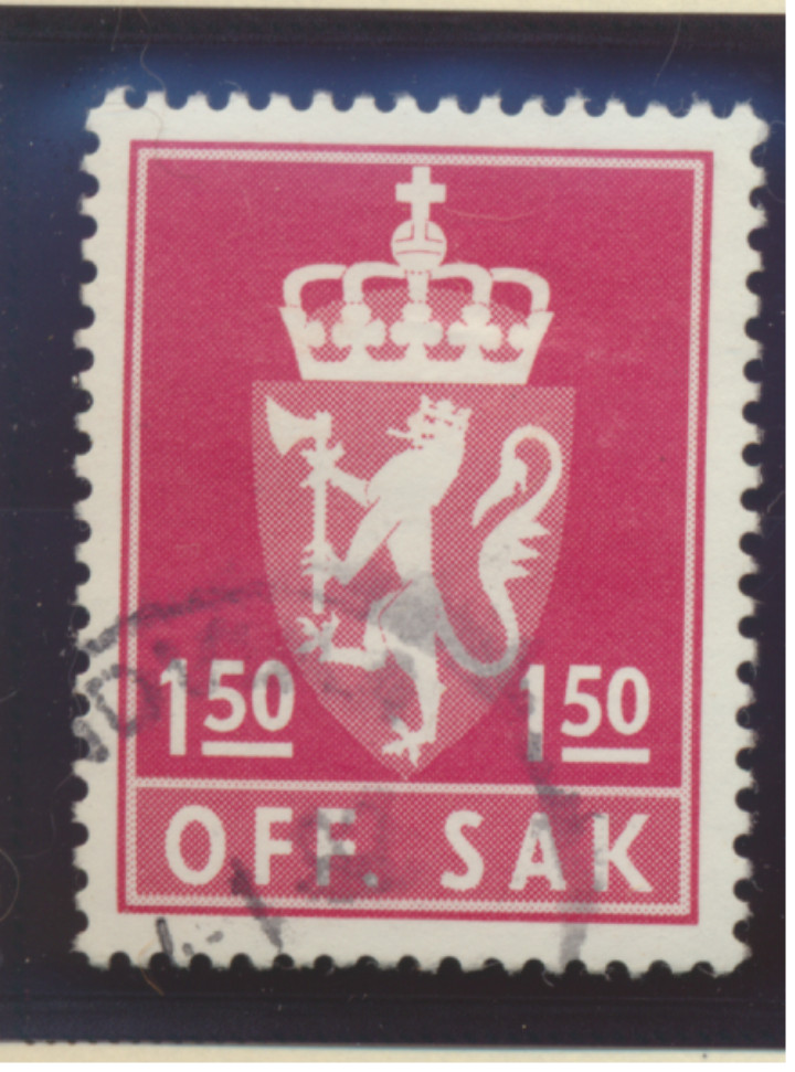 Norway Stamp Scott #O108, Used