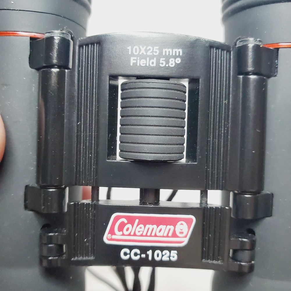 Coleman 10x25 compact binoculars with case cc-1025 Mini Adjustable