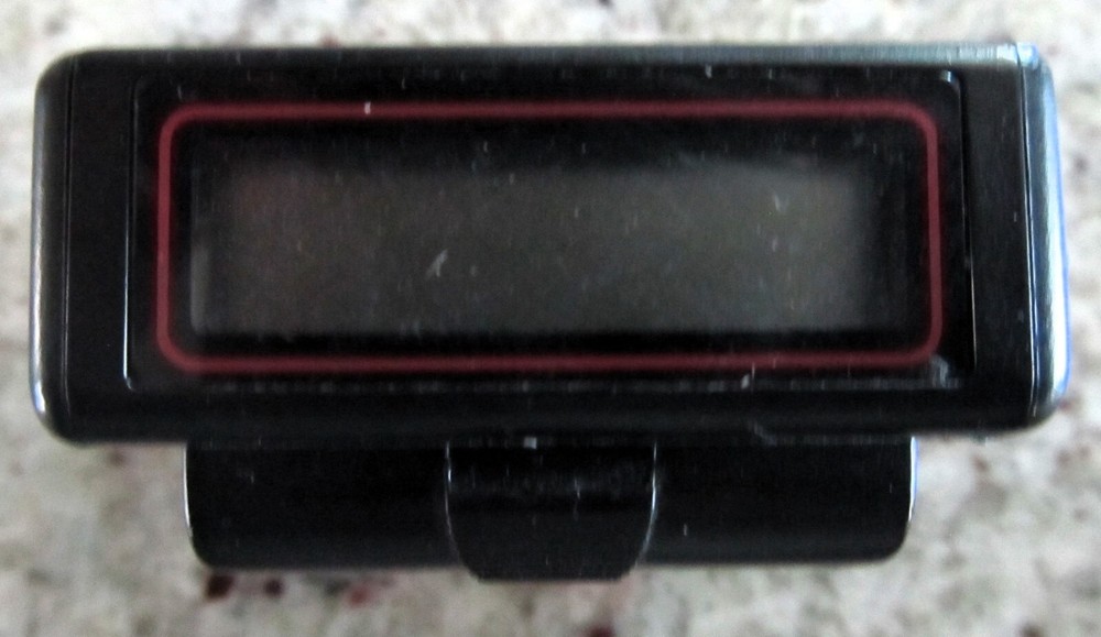 Vintage Precise Black Running & Jogging Electronic Pedometer (uses 386 battery)