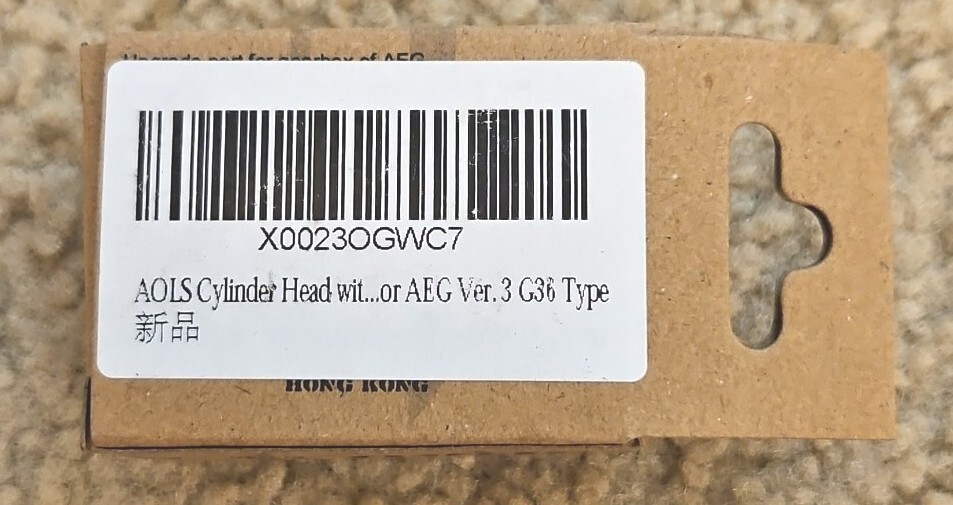 AOLS Cylinder Head with Flat Pad for AEG Ver. 3 G36 Type