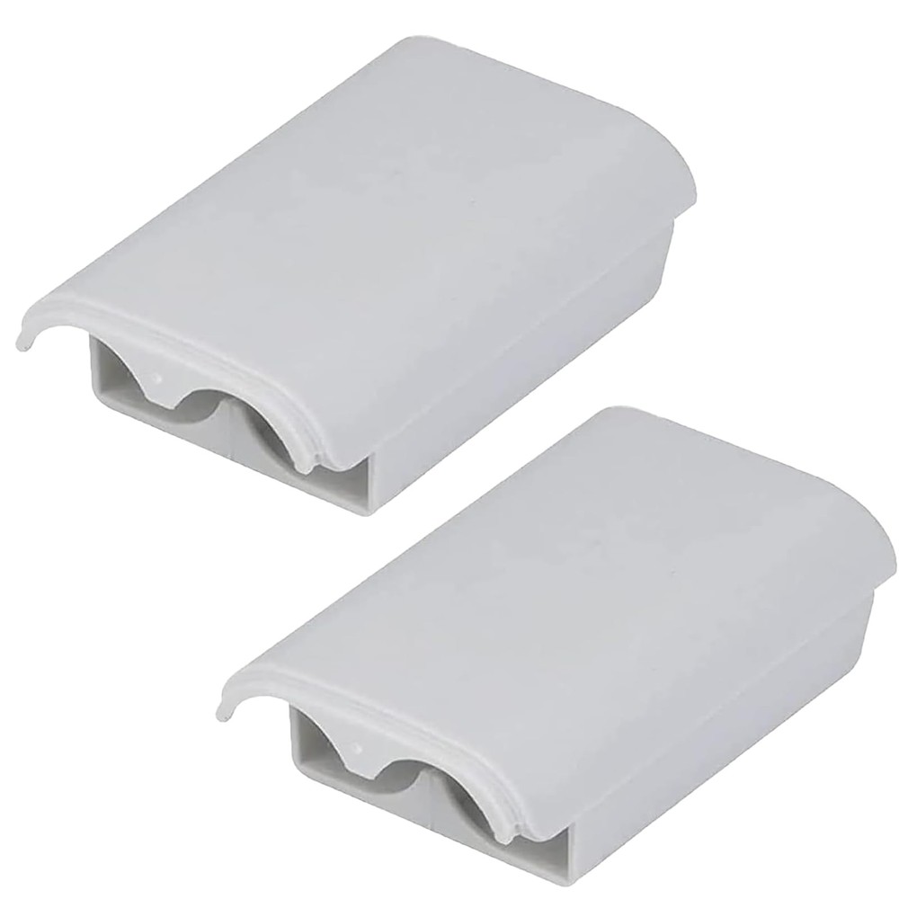 2 Pack Battery Cover for Xbox 360 Wireless Controller, 2Pcs White