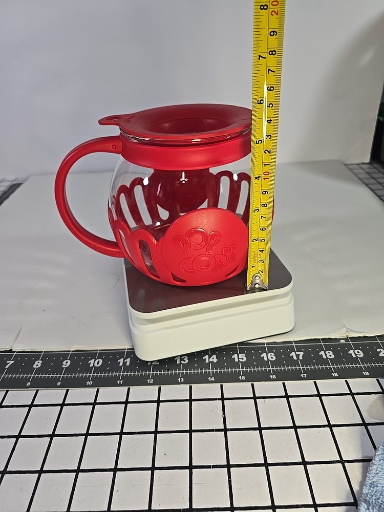 Ecolution Patented Micro-Pop Microwave Popcorn Popper with Temperature Safe Glas