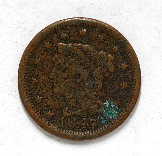 1847 Braided Hair Large Cent