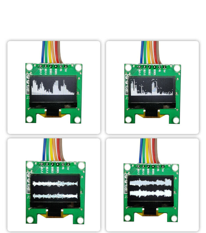 0.96 Inch OLED Music Spectrum Display Analyzer Audio Level Indicator with Case
