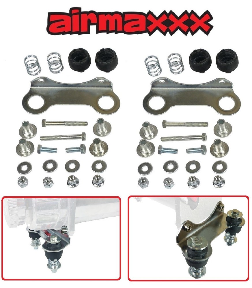 air ride compressor mount bracket vibration isolator chrome for viair & airmaxxx