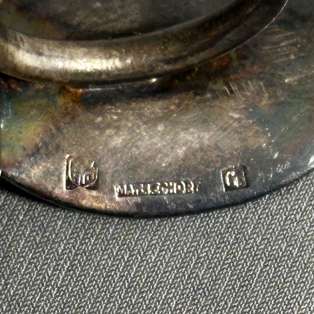 Vintage Maillechort Silver Plate Tastevin