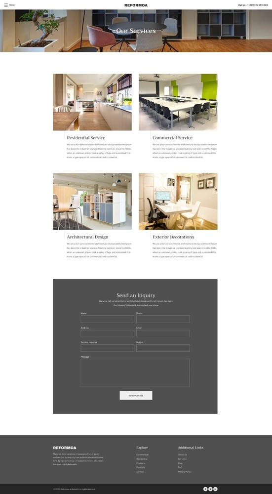 Architecture & Interior Design Theme - Wordpress Elementor Template Kit