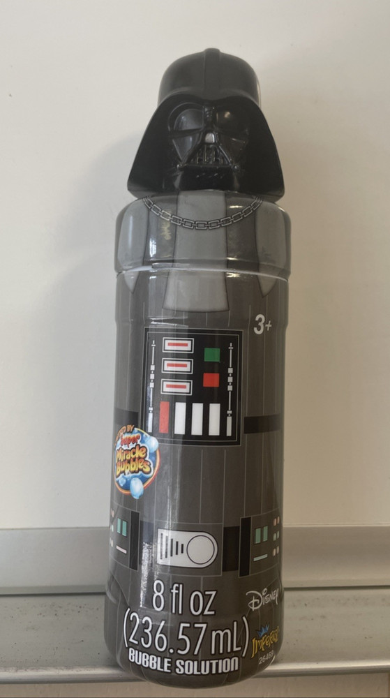 NEW Disney Star Wars Darth Vader Super Miracle Bubbles Solution 8 Fl oz.