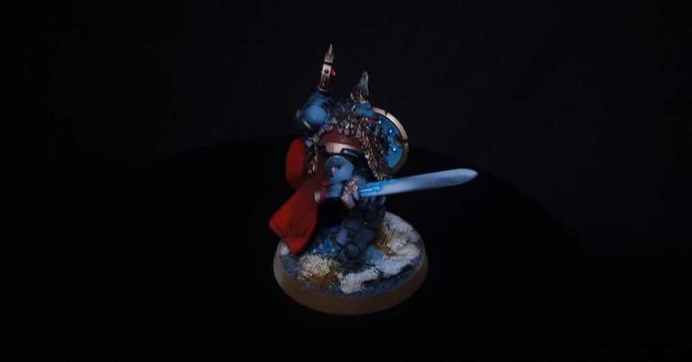 Space Wolves Battle Guard Leader Painted for Display Warhammer 40k