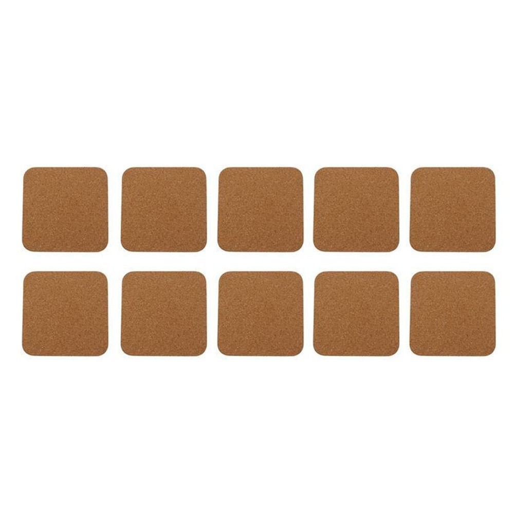 DIY Projects Cork Coasters 10Pcs Square Cork Mat for Crafting and Creativity