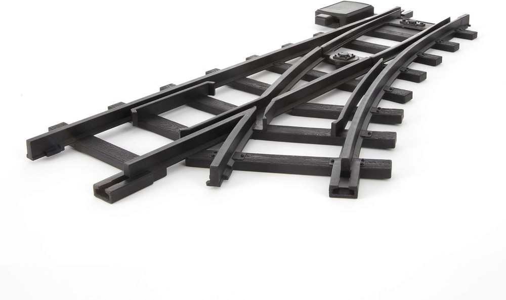 Ready-to-Play Inner Loop 10 Piece Model Train Track Pack – Black 2-Rail Plast...