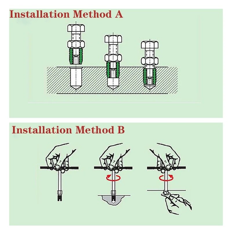 M2-M20 Slotted Self Tapping Threaded Inserts External and Internal Thread