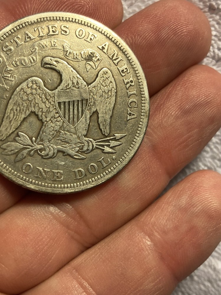 1871 seated liberty dollar
