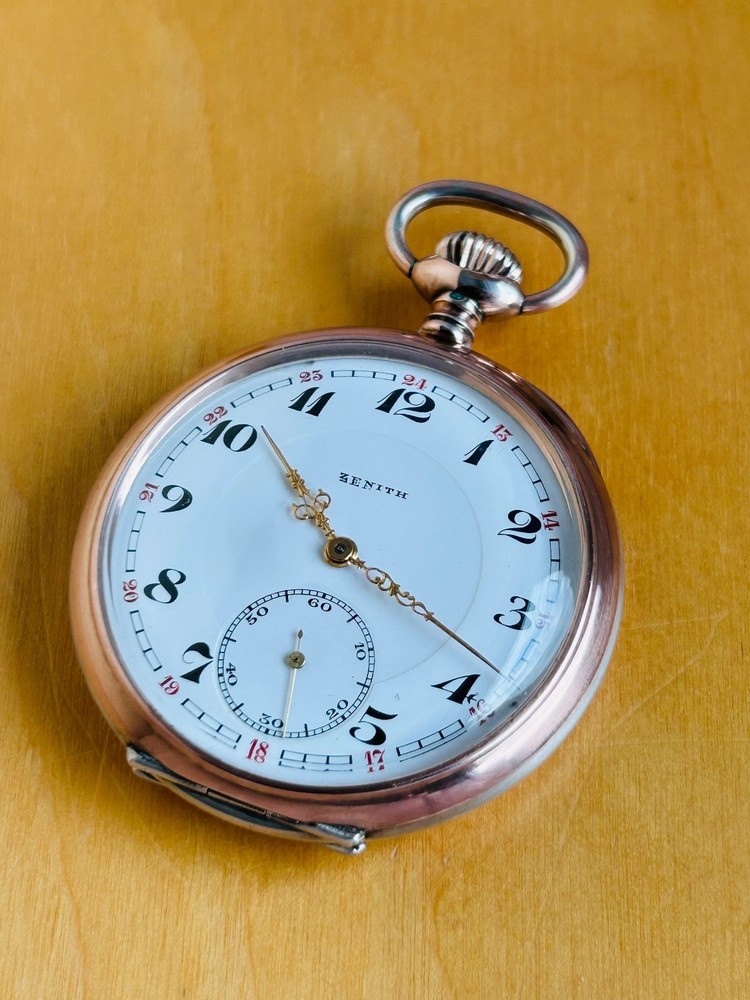 2T805 Zenith silver pocket watch