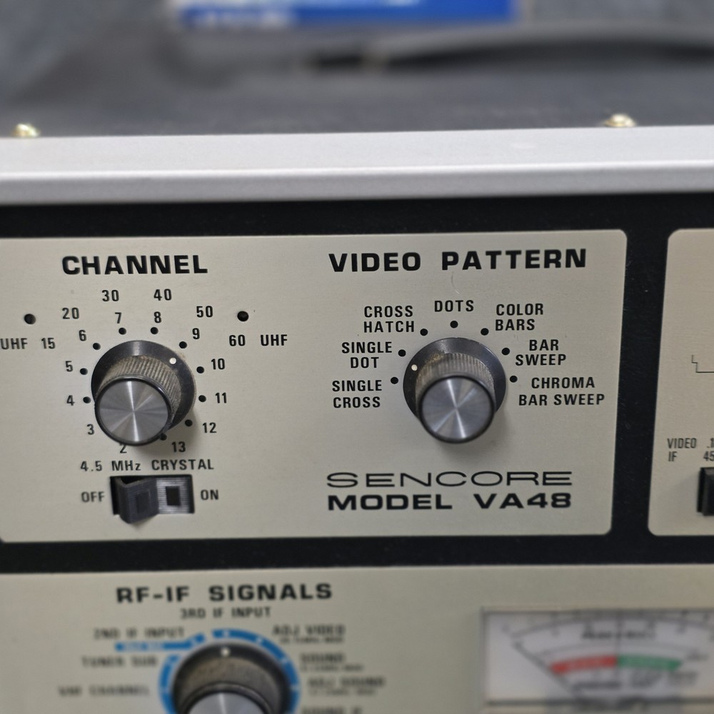 Sencore VA48 Universal Video Analyzer with Speed Test Setup Guide Powers On