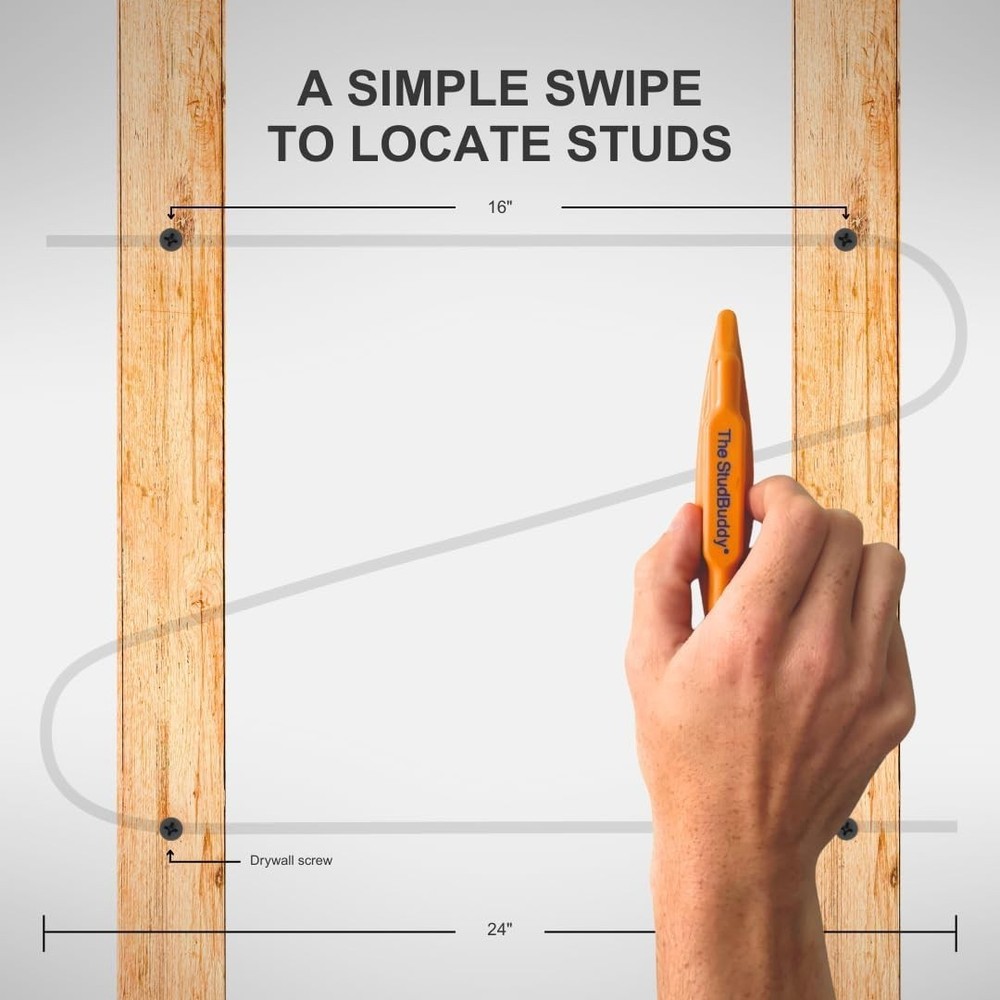 Compact & Durable Magnetic Stud Finder - Perfect for DIY & Home Projects