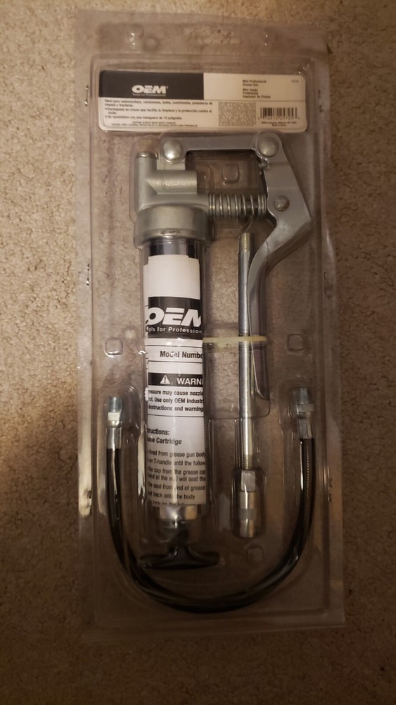 OEM Tools Mini Grease Gun With 12" Hose