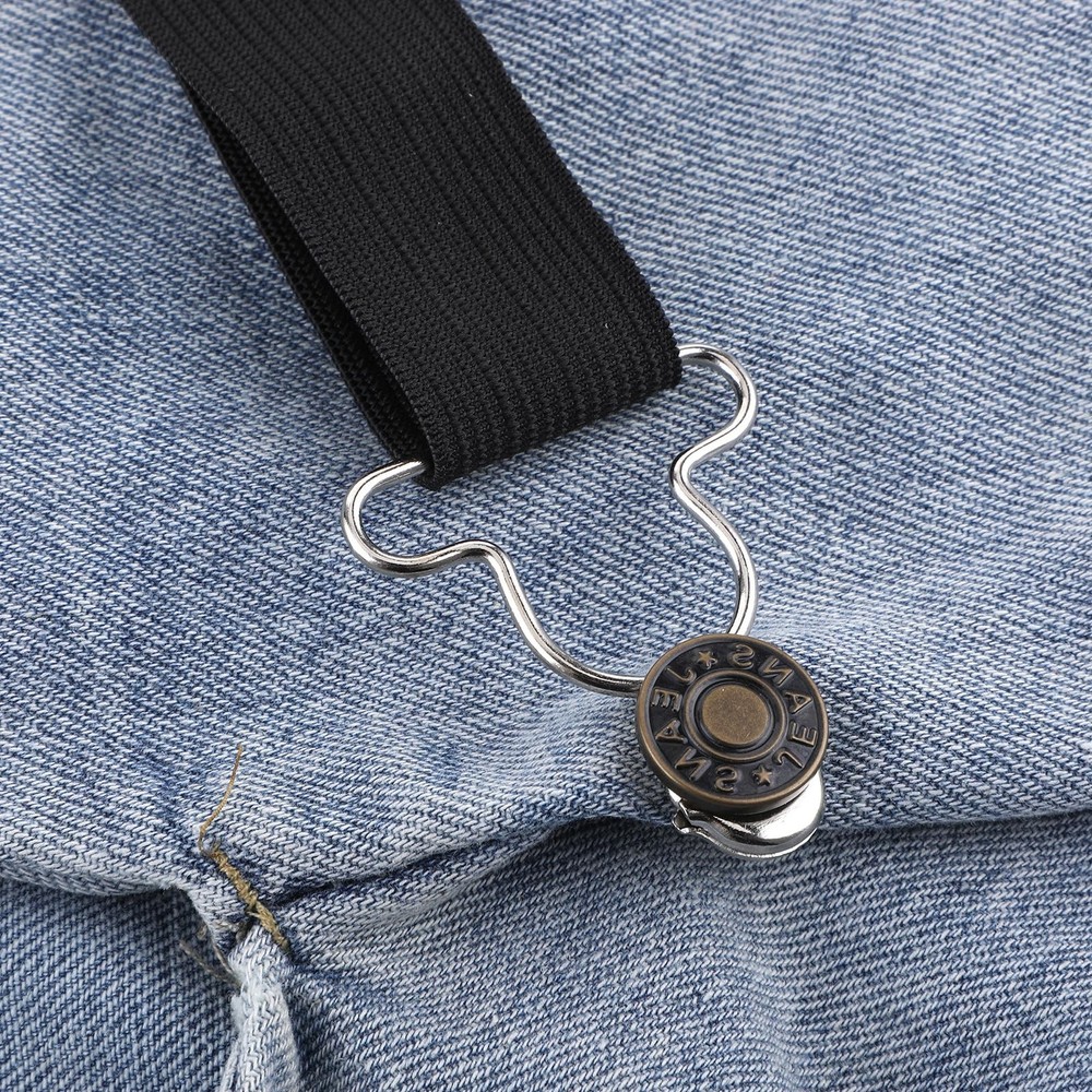 Telooco 2Pairs Overall Buckles Replacement Adjustable Jean 2 inch, Silver
