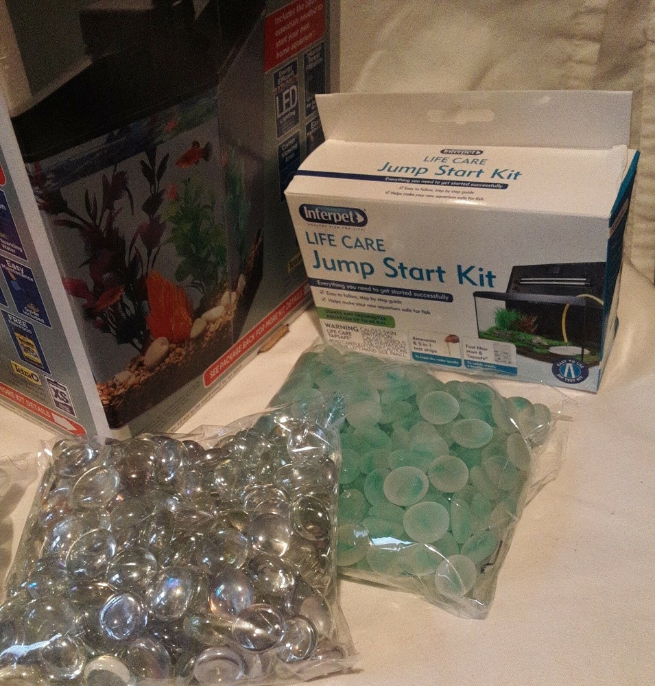 1 Gallon LED Fish Aquarium Bundle