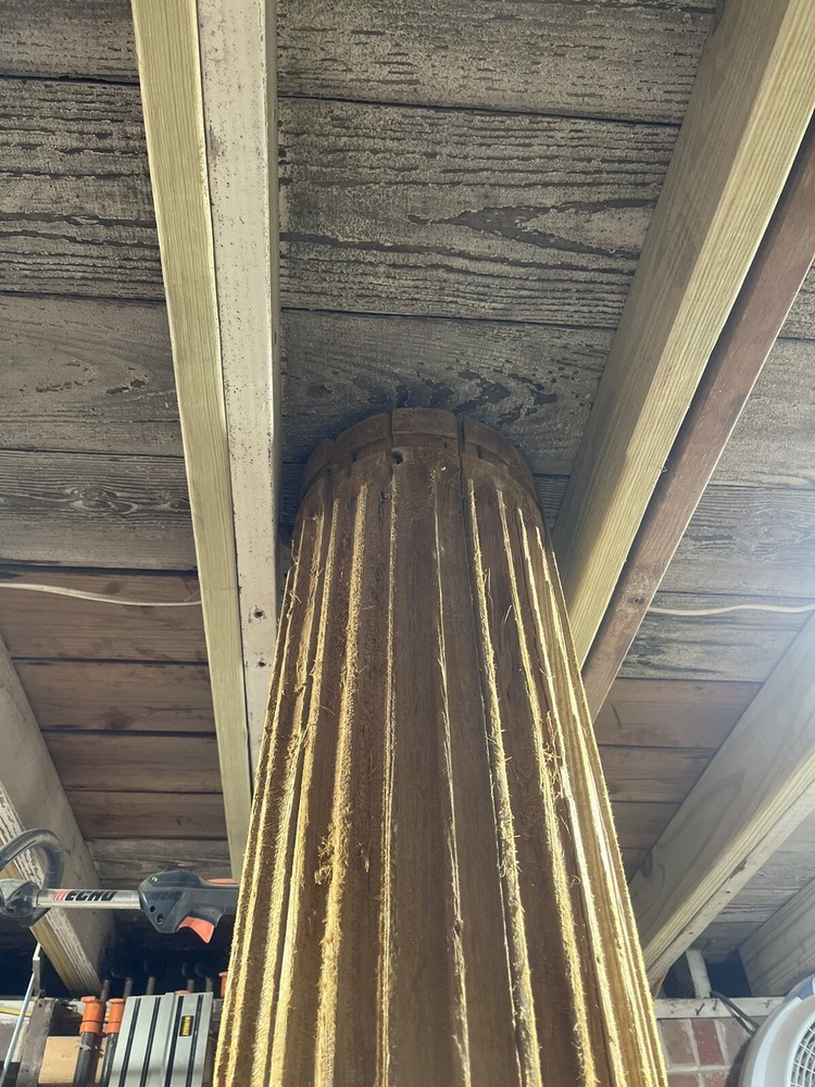 Antique Cypress Column 9ft
