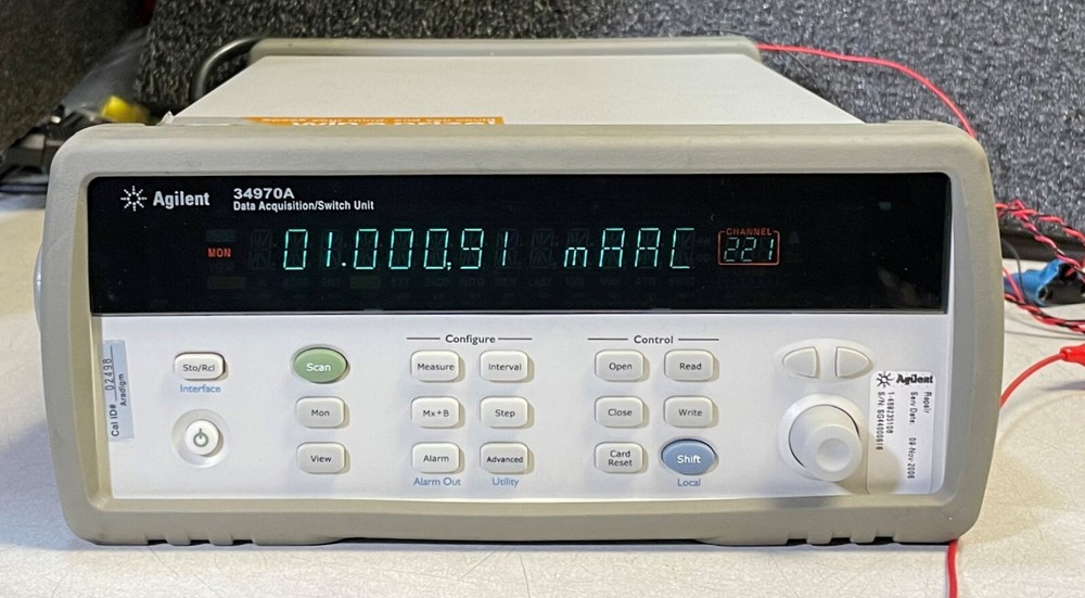 Agilent HP 34970A Data Acquisition Data Logger Switch Unit w/ 6.5 Digit DMM