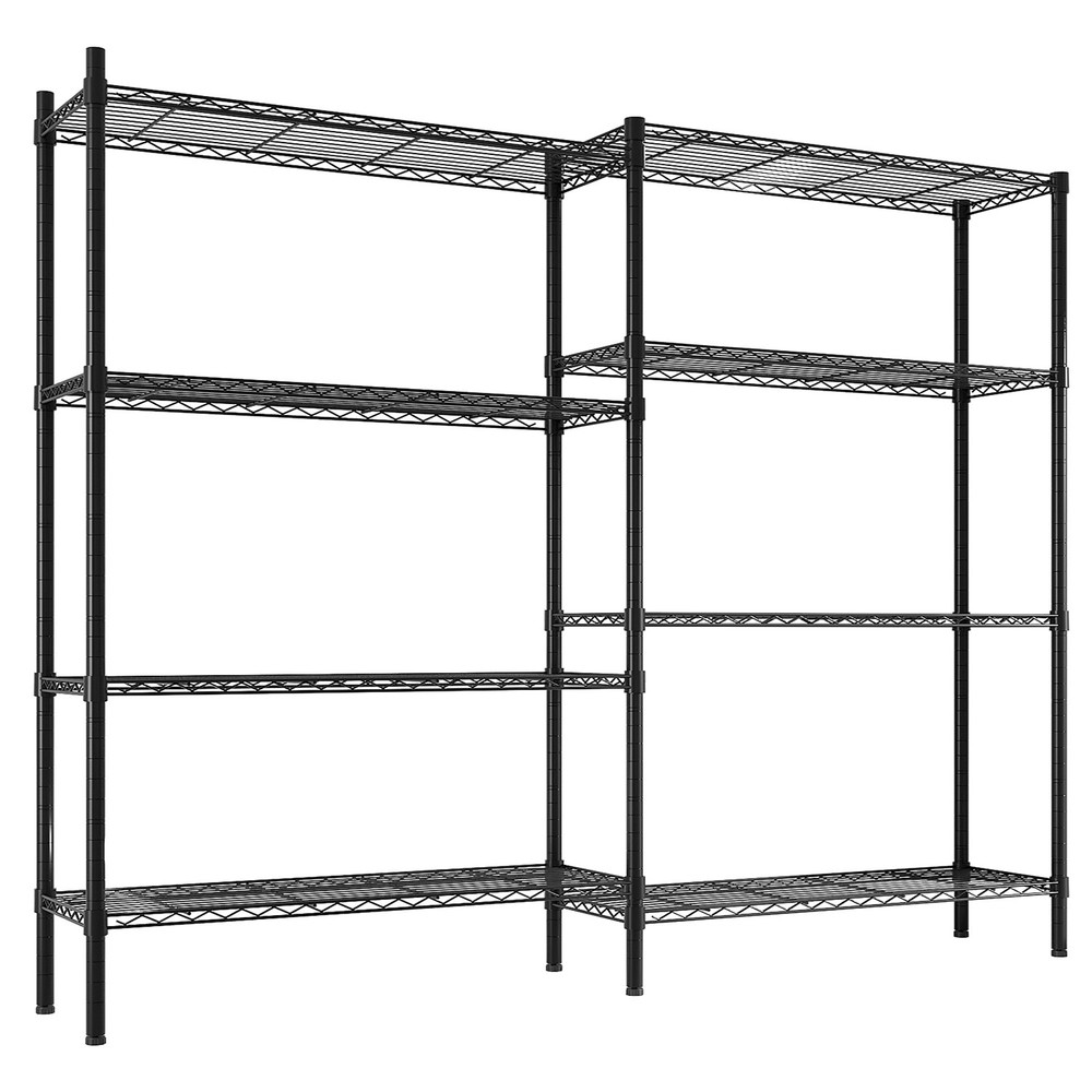 49.2''W Adjustable Storage Shelves NSF Wire Shelving Unit Multiple rows