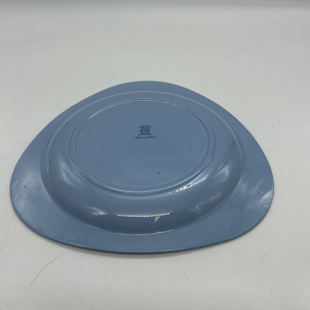 Spode Blue Triangular Plate Fascination Bread Tricorn 3303 50’s