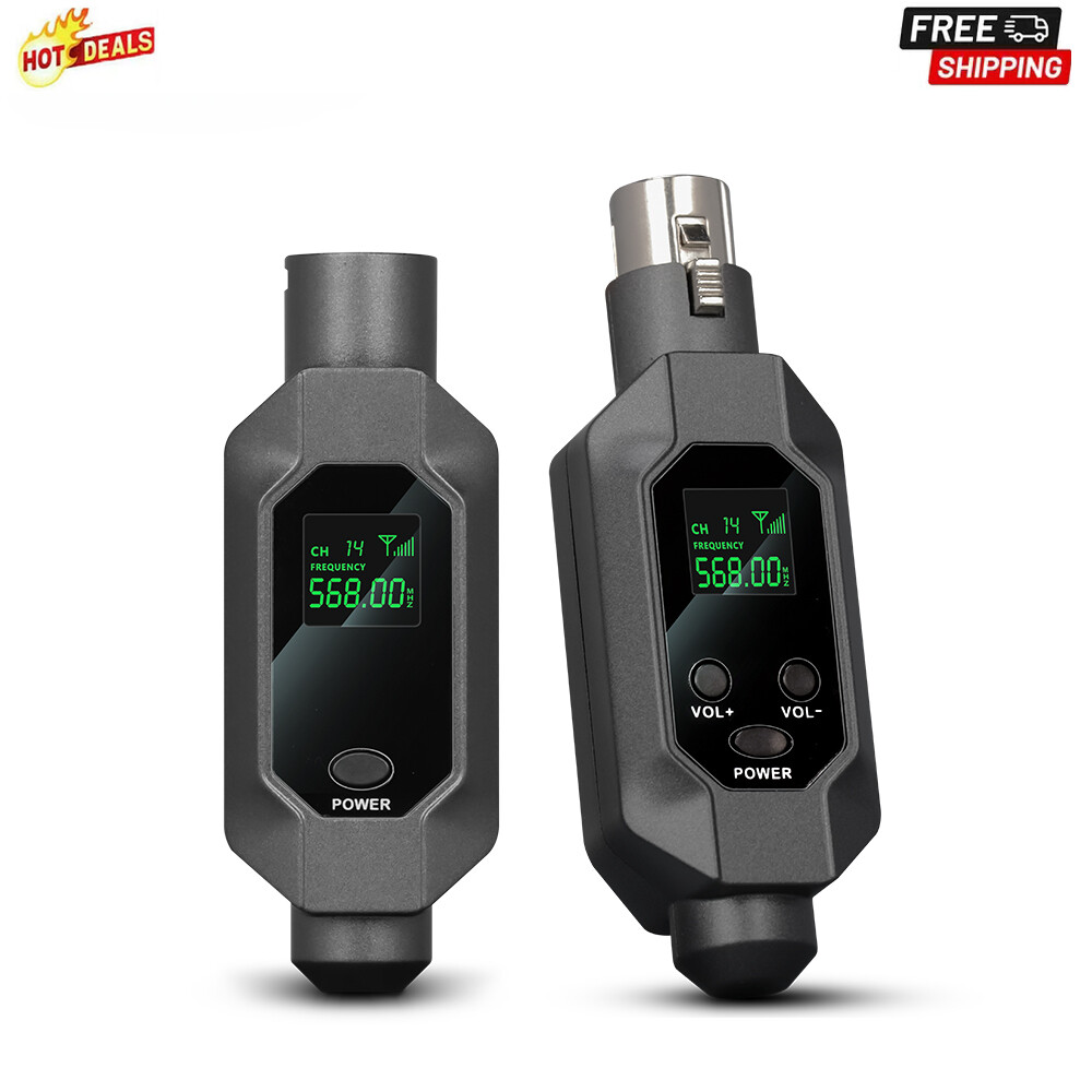 Dynamic Microphone UHF Wireless Microphone Converter XLR Transmitter & Receiver